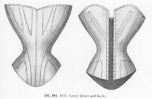 Korsett um 1845