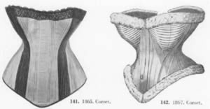 Korsett um 1865