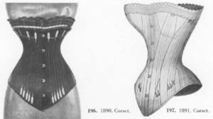 Korsett um 1890
